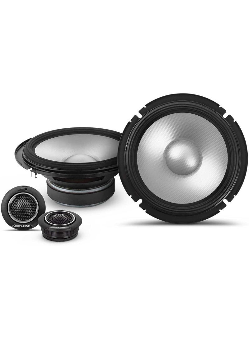 Alpine S2-S65C 6.5" Component 2-Way Car Audio Speakers – 240W Peak / 80W RMS - Image 1